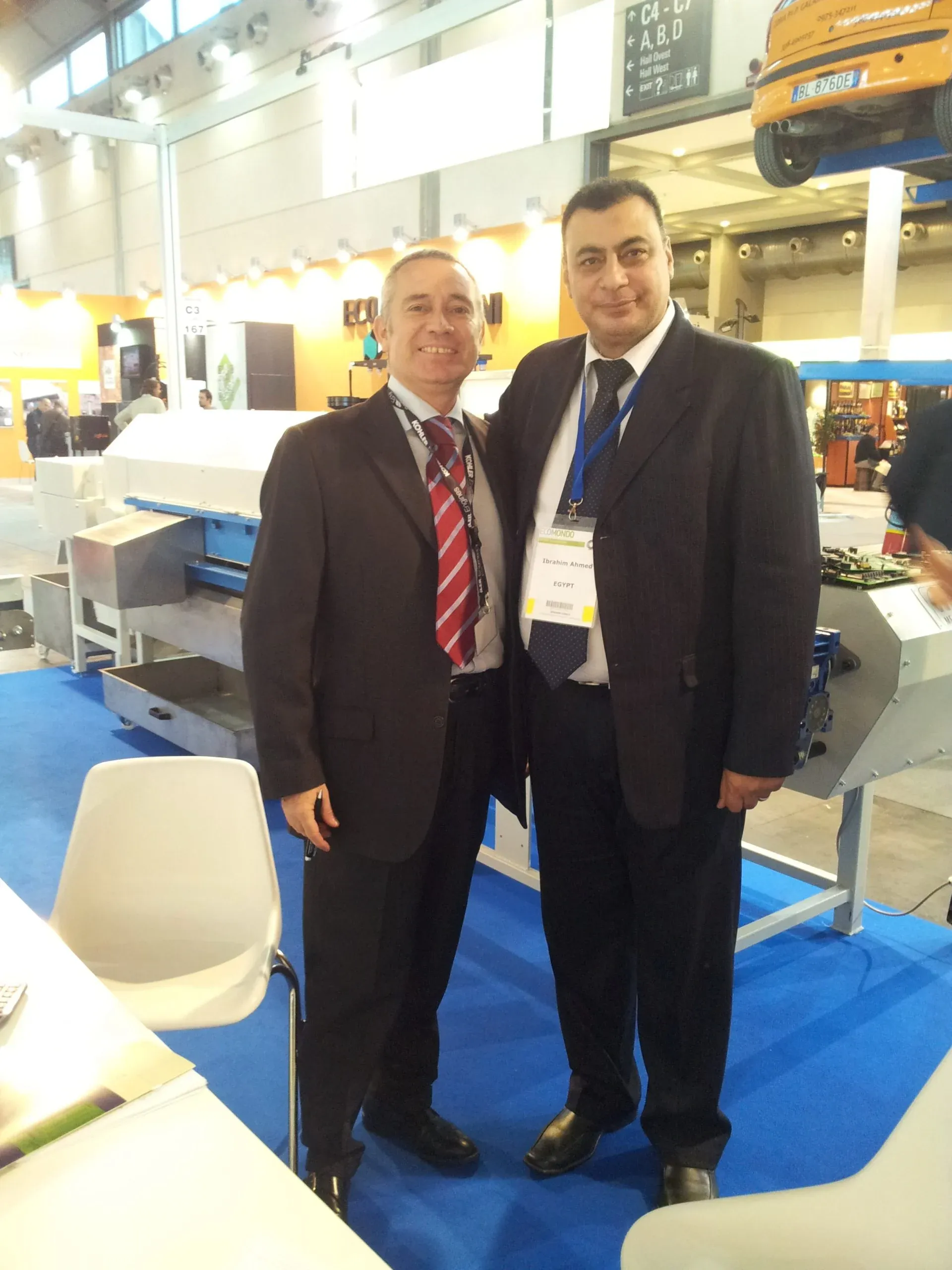 EERC representatives at a recycling machinery exhibition